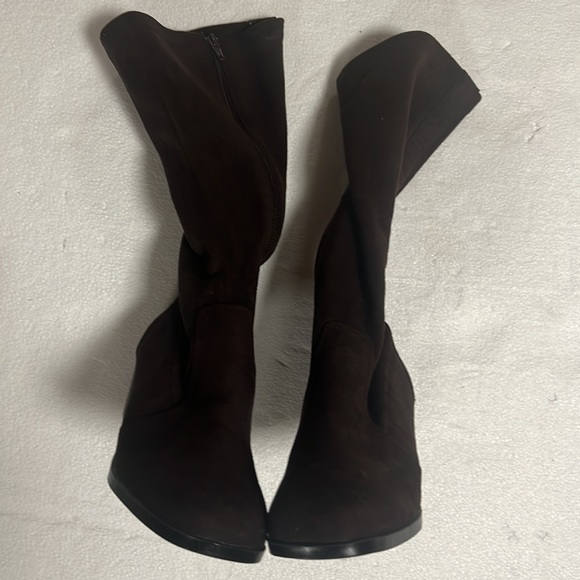 🆕 George brown suede zip up mid calf boots - Picture 8 of 11